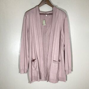 NEW Maurices Mauve Cardigan Sweater